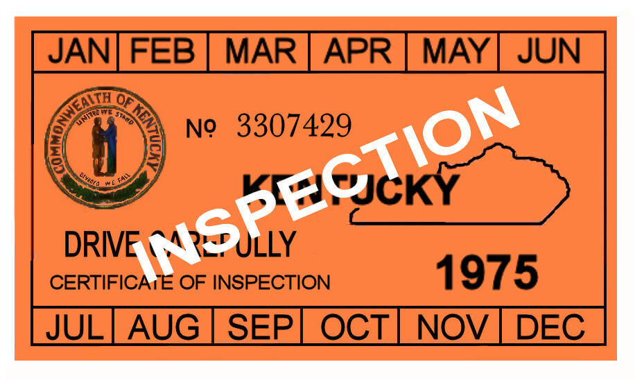 Modal Additional Images for 1975 Kentucky Inspection Sticker